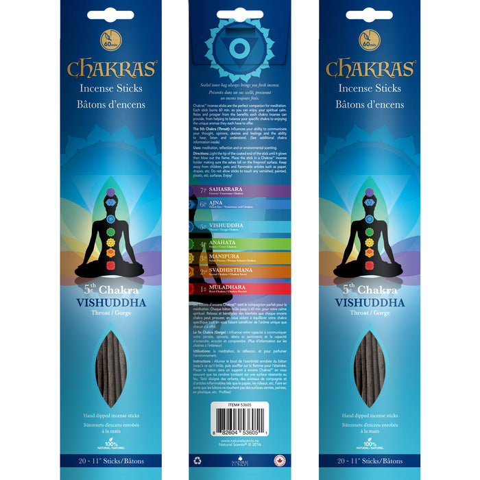 7 Chakras Incense Sticks - 3 packs