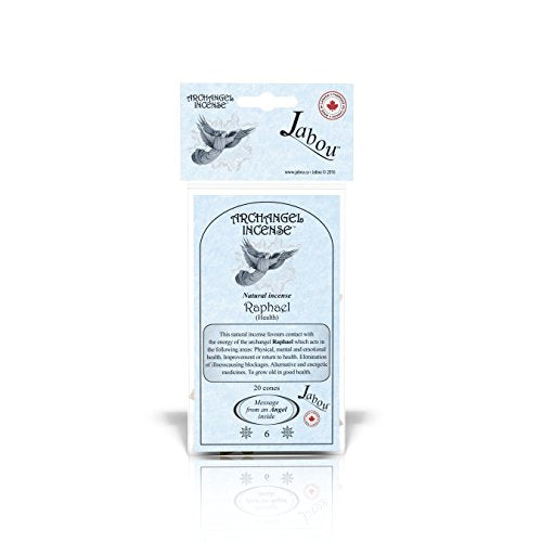 Jabou Archangel 100% Natural Incense Cones - 12 Aromas - for Meditation, Yoga, Relaxation, Magic, Healing, Prayer & Rituals - 20 Cones - Each Lasting 30+ Minutes