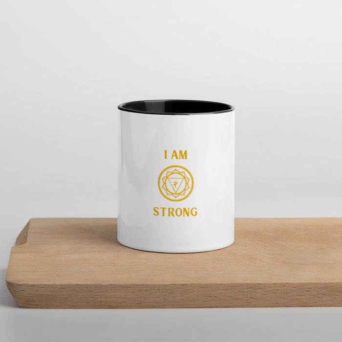 Third Chakra - I am strong - Mug with Color Inside