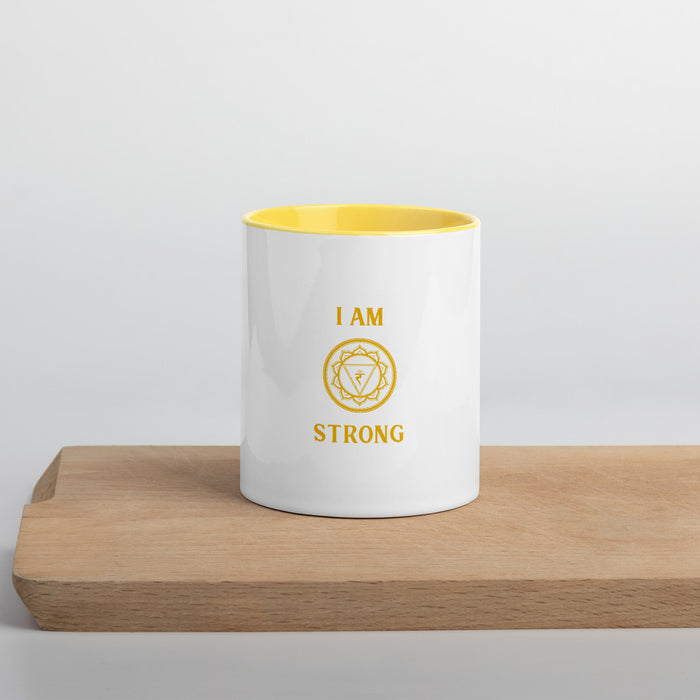 Third Chakra - I am strong - Mug with Color Inside