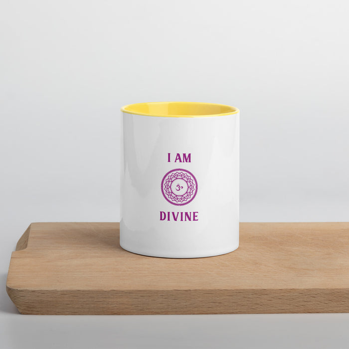 Seventh Chakra - I am divine - Mug with Color Inside