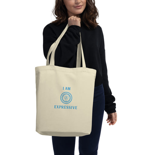 Fifth Chakra - I am Expressive - Eco Tote Bag one side printing