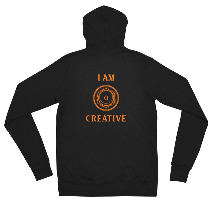 Second Chakra- I am Creative - Unisex zip hoodie