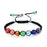 DIY 7 Colorful Natural Stone Beads Crystal Chakra Bracelet For Women Braided Rope Bracelets Reiki Spiritual Yoga Jewelry